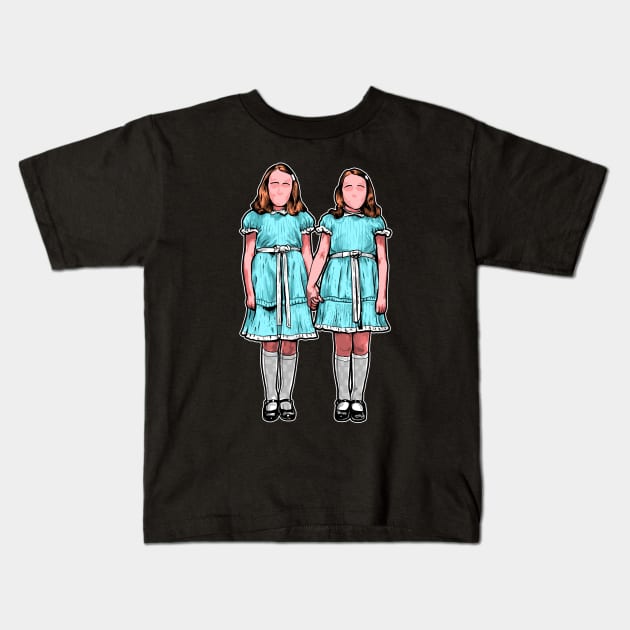 THE TWINS Kids T-Shirt by AMOS_STUDIO